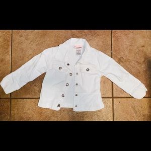 2T Toddler White Jean Jacket